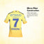 CSK Official Match Jersey - Dhoni 7 - Kids (Half Sleeve)