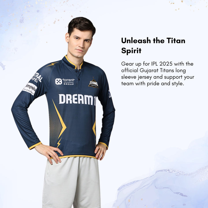 Gujarat Titans Official Match Edition Jersey IPL 2025 Adult Long Sleeve