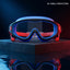 Kids Swimming Silicone PolyCarbonate Goggles Mask Essentials UV Protection Anti Fog — Pink Blue