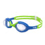 Kids Swimming Silicone Polycarbonate Goggles Essentials UV Protection Anti Fog — Green Blue