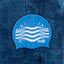 Kids Swimming Silicone Cap Wave Essentials — Blue