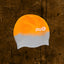 Adult Swimming Silicone Cap Professional — Orange Silver