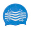Kids Swimming Silicone Cap Wave Essentials — Blue
