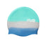 Adult Swimming Silicone Cap Professional — Teal Silver
