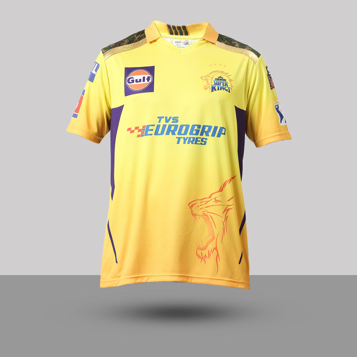 CSK Match Jersey 2023 - Dhoni 7 - Kids