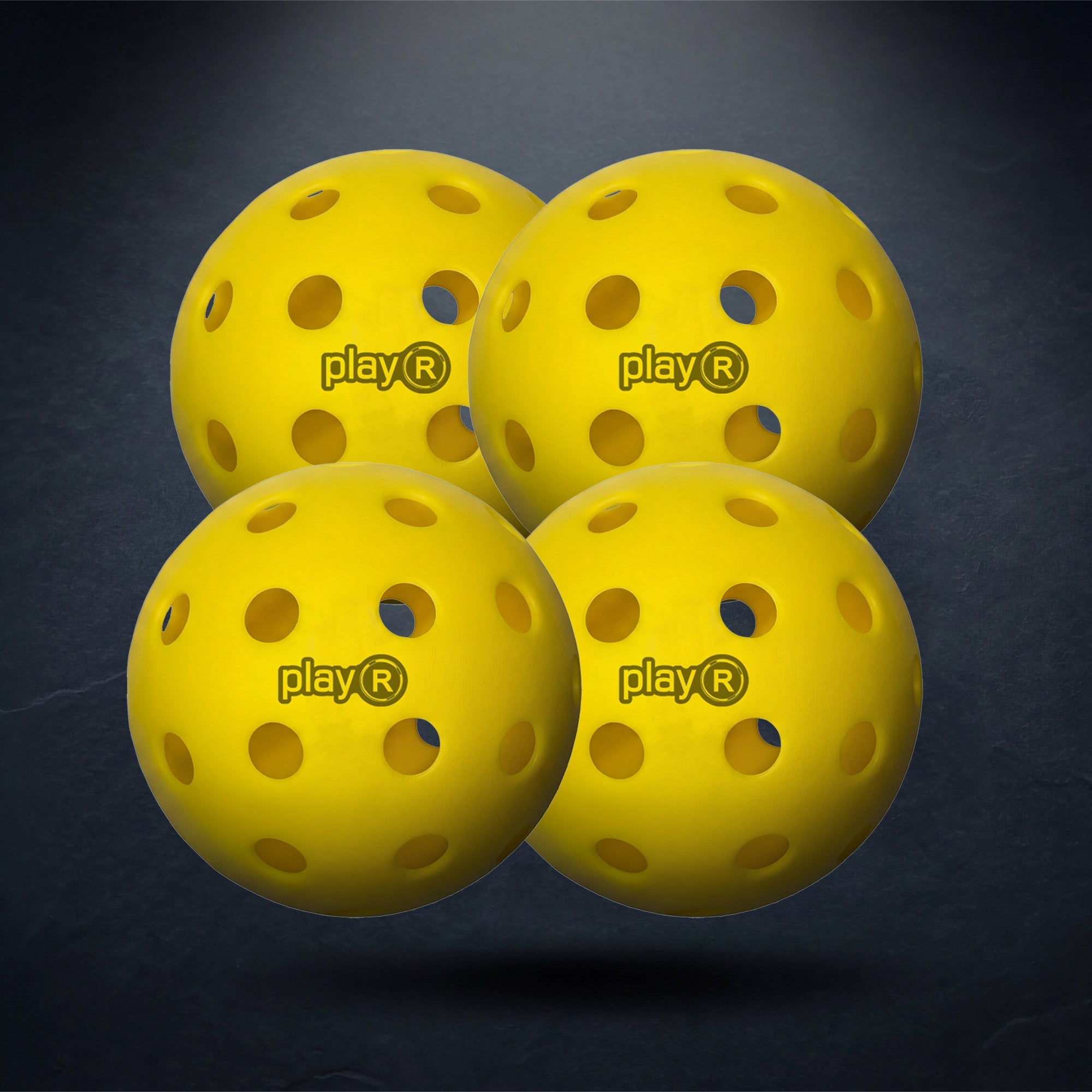 playR Outdoor 40-hole and Indoor 26-hole pickleball balls