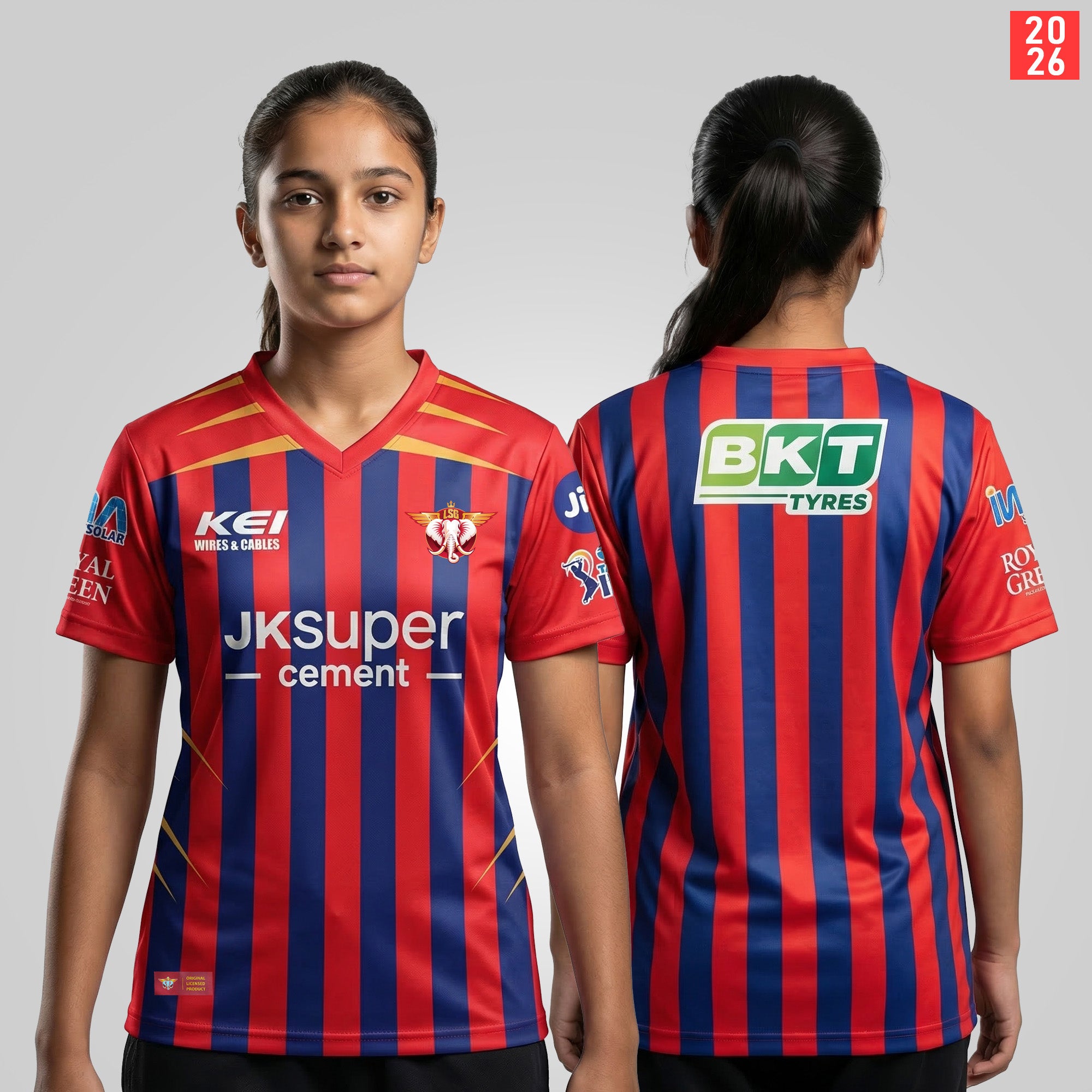 LUCKNOW SUPER GIANTS AUTHENTIC FAN JERSEY IPL 2026 KIDS HALF SLEEVE Secondary image