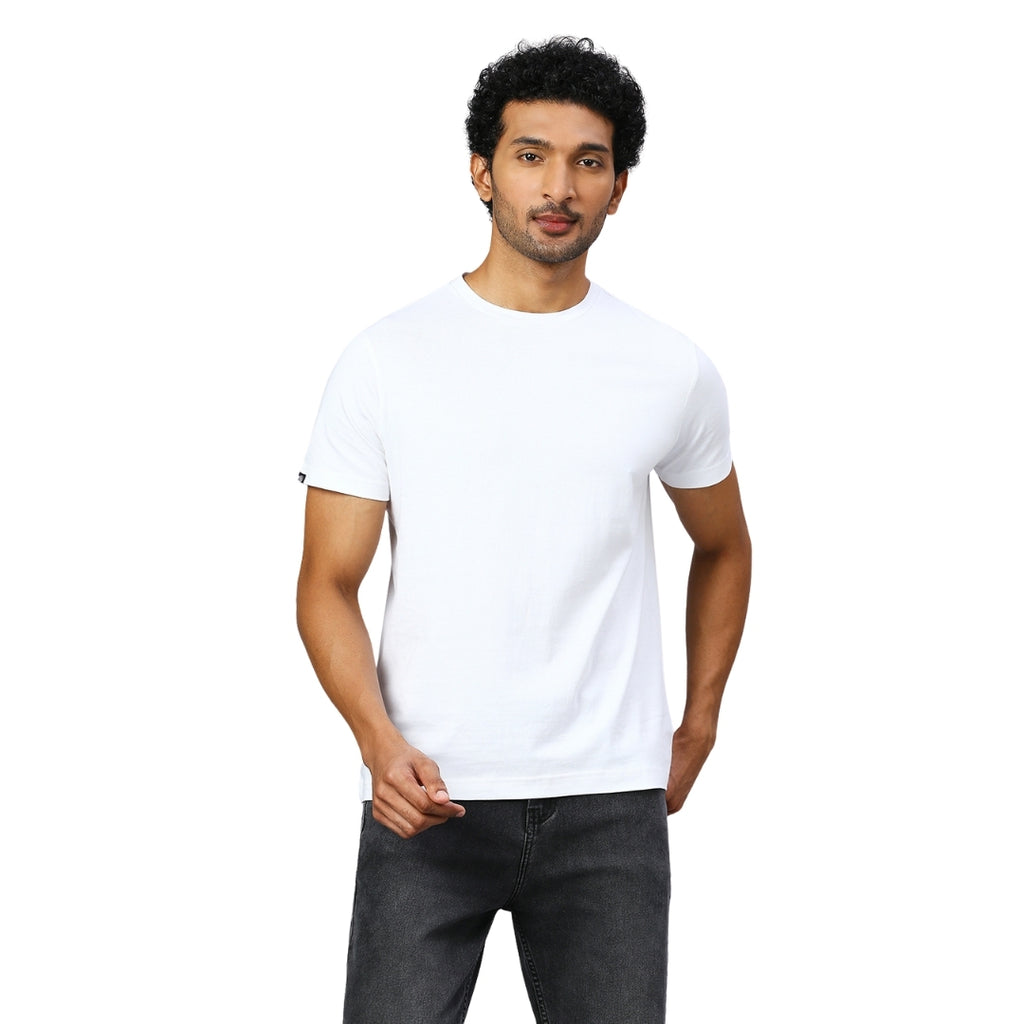 playR Men Solid Basico Tshirt