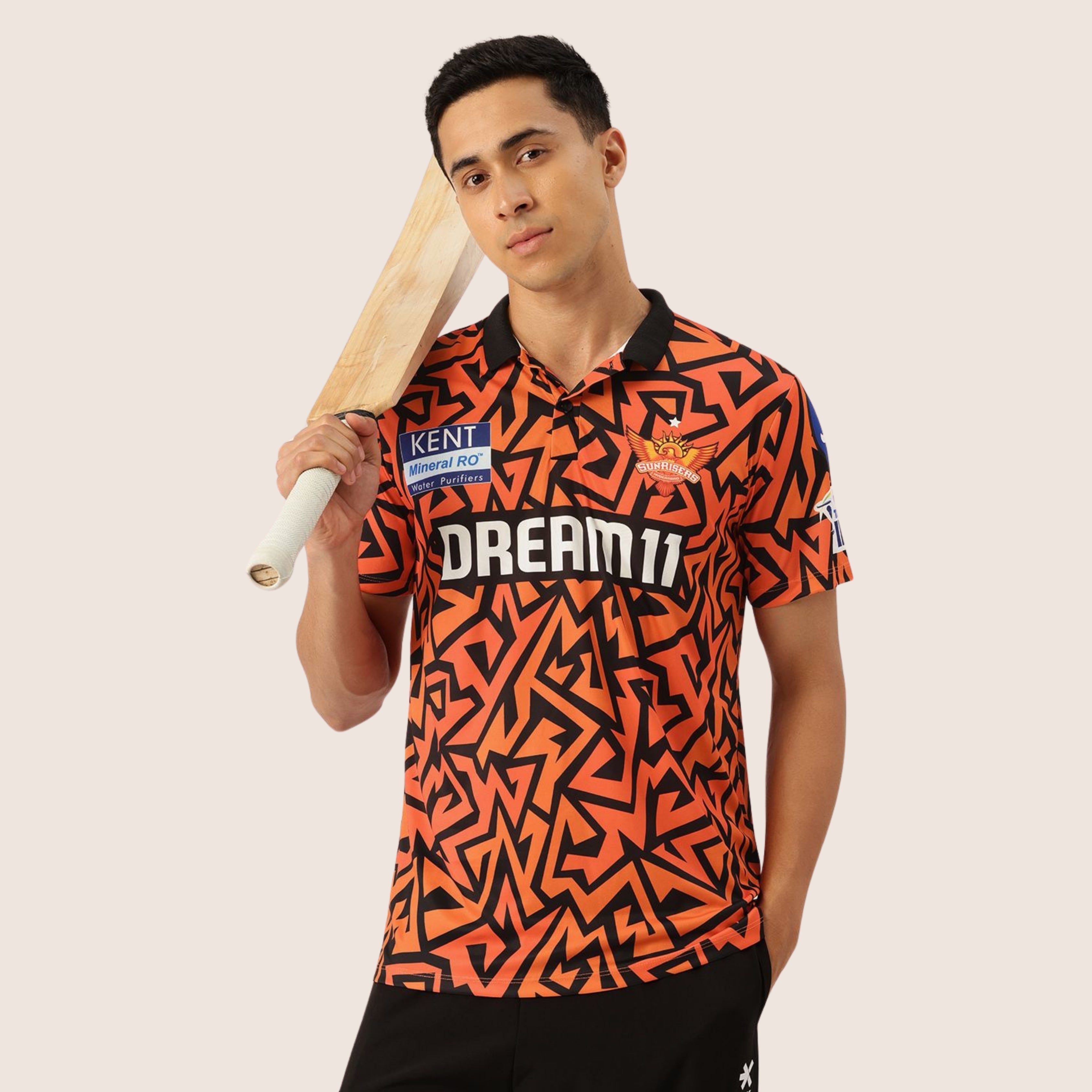 Sunrisers Hyderabad Authentic Fan Jersey IPL 2025 Adult Plain Half Sleeve Main image