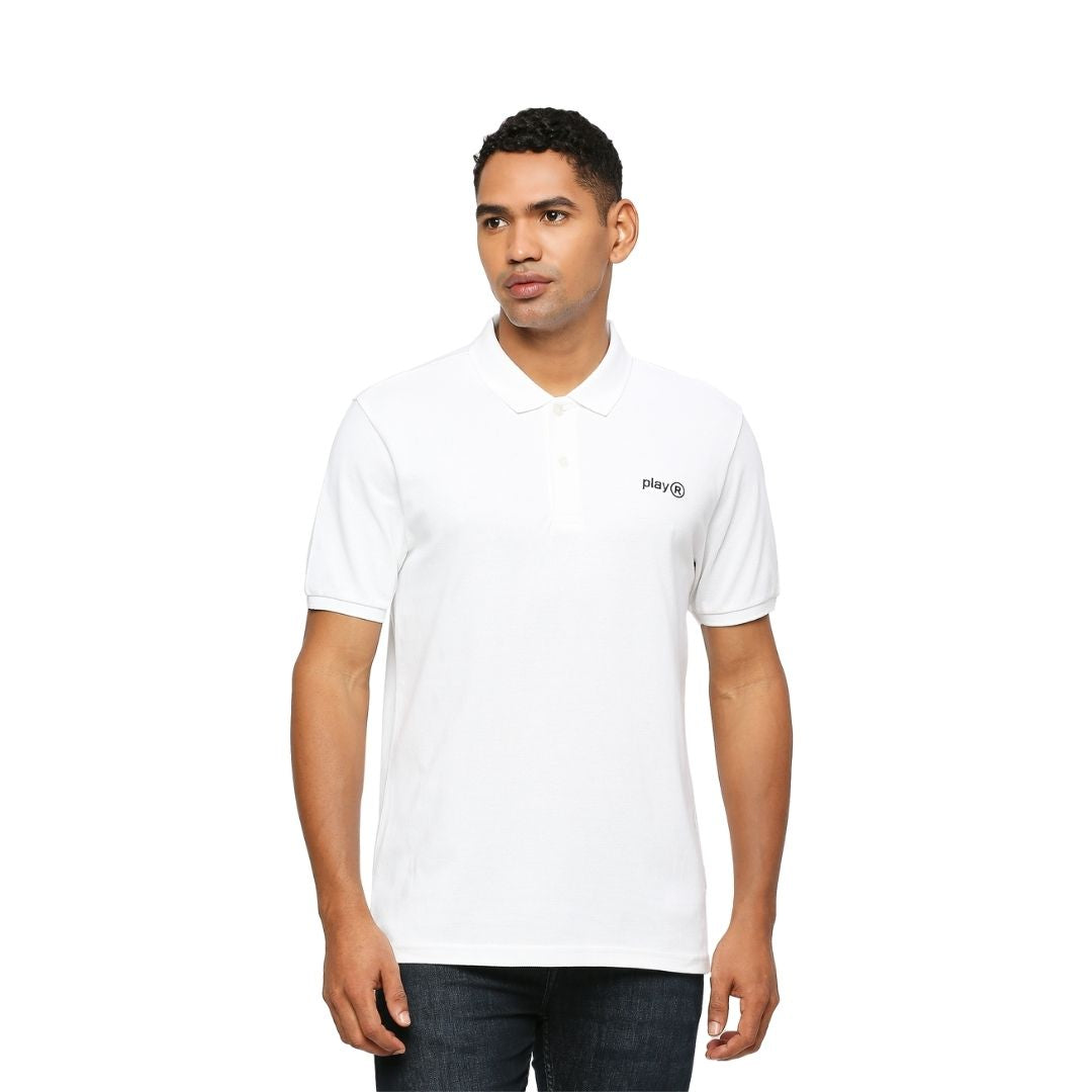 playR Men Solid Basico Polo Tshirt Main image