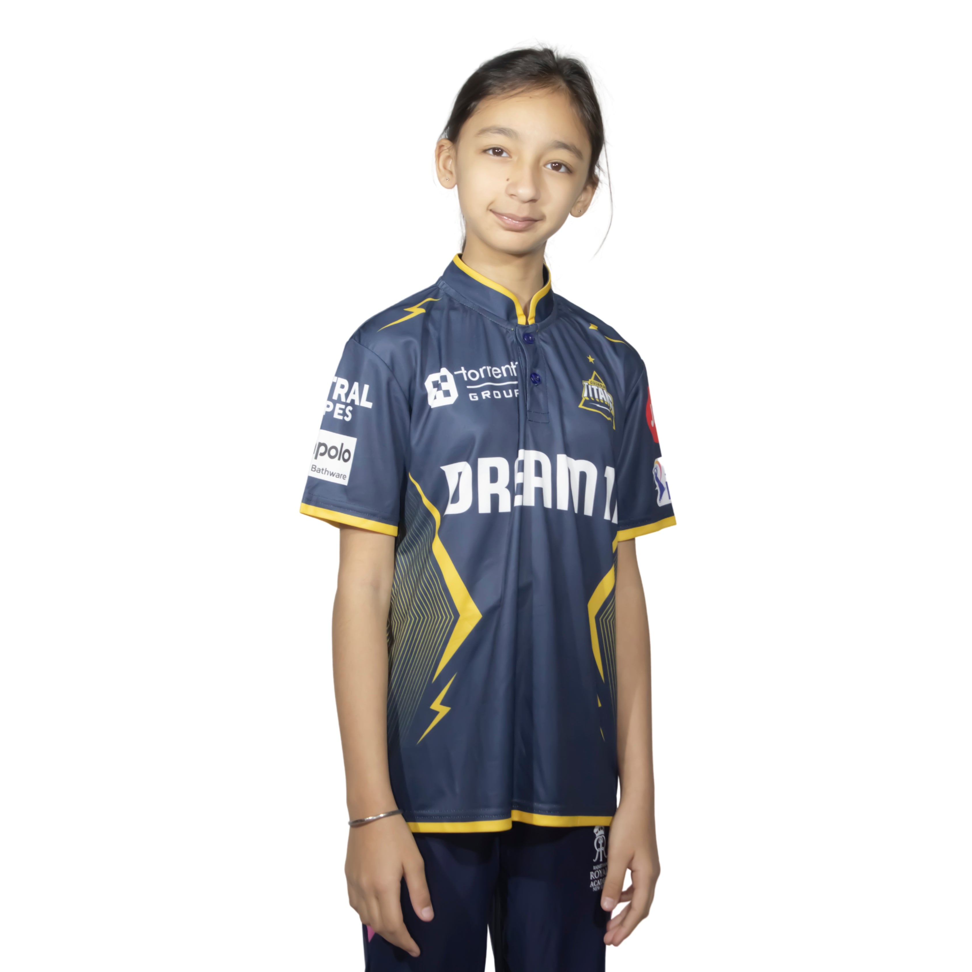 Gujarat Titans Official Replica Jersey IPL 2025 Kids Half Sleeve Main image