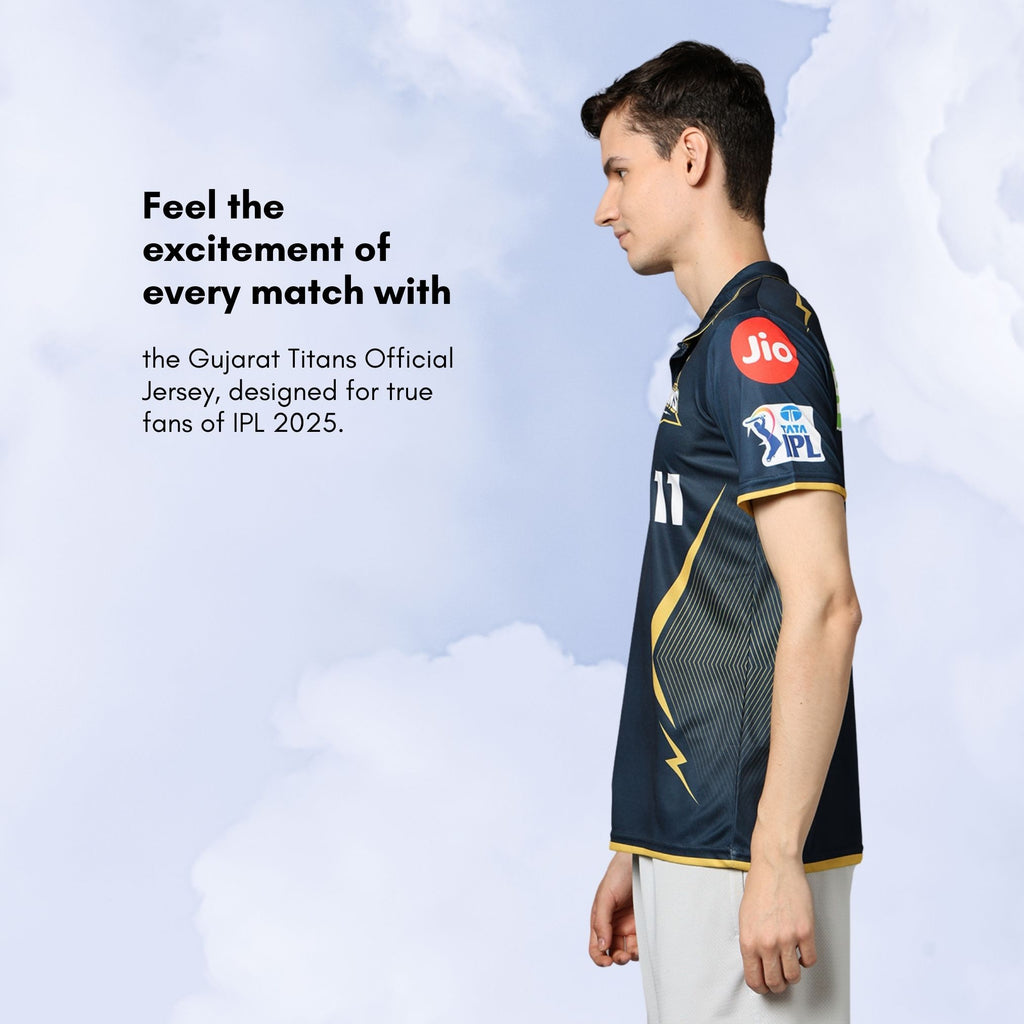 Gujarat Titans Official Replica Jersey IPL 2025 Adult Half Sleeve