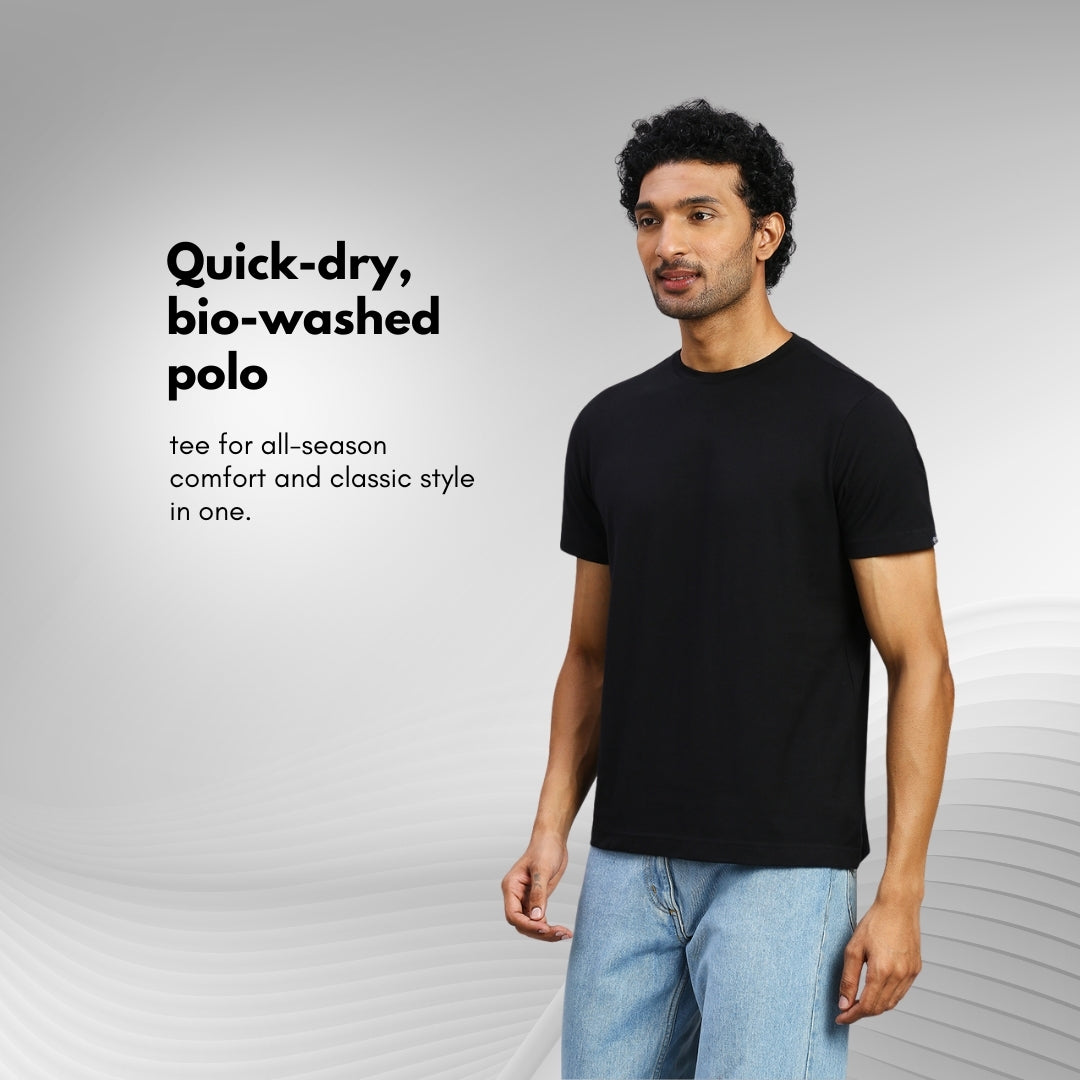playR Men Solid Basico Tshirt Secondary image