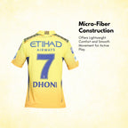 CSK Official Match Jersey - Dhoni 7 - Kids (Half Sleeve)