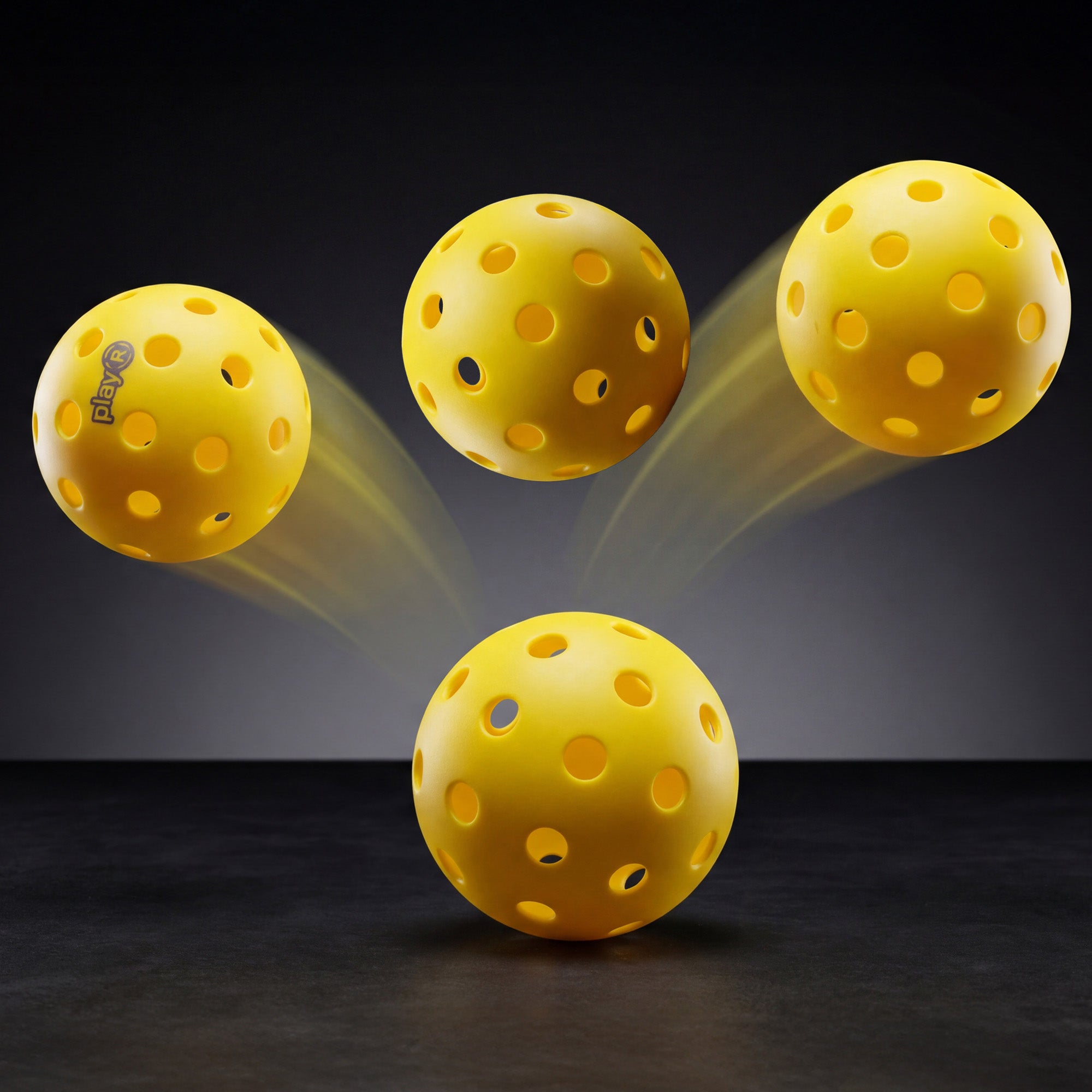 Pickleball Essential Precise TPE Balls 40 Hole 74mm - Set of 4 Secondary image