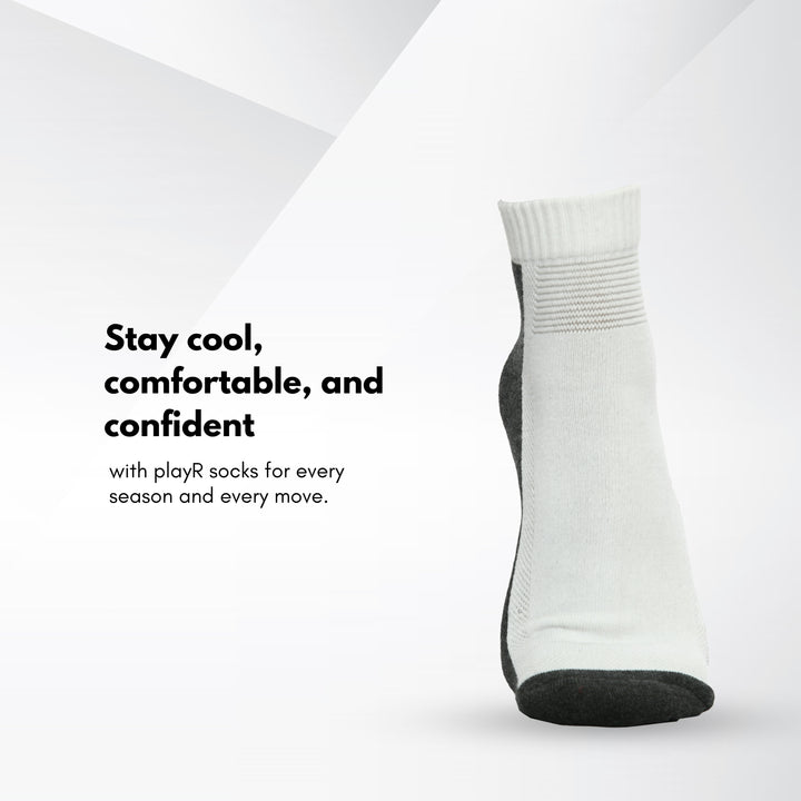 Men Ankle Socks White