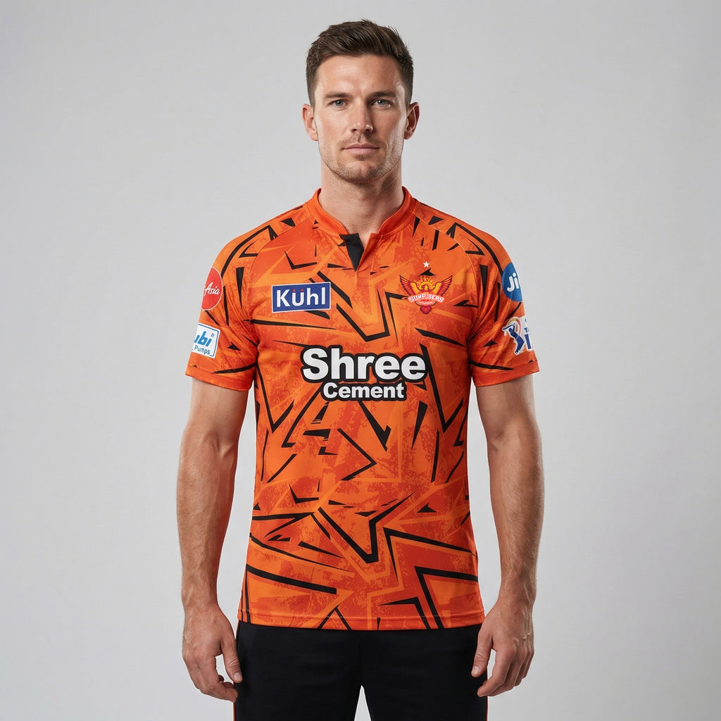 PlayR X Sunrisers Hyderabad Authentic Fan Jersey IPL 2026 Adult Plain playr-x-sunrisers-hyderabad-authentic-fan-jersey-ipl-2026-adult-plain