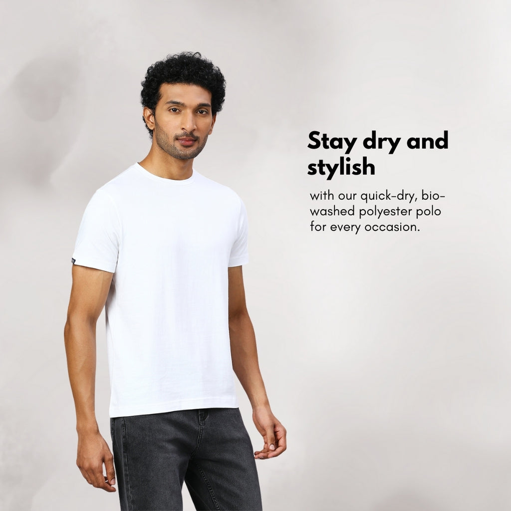 playR Men Solid Basico Tshirt