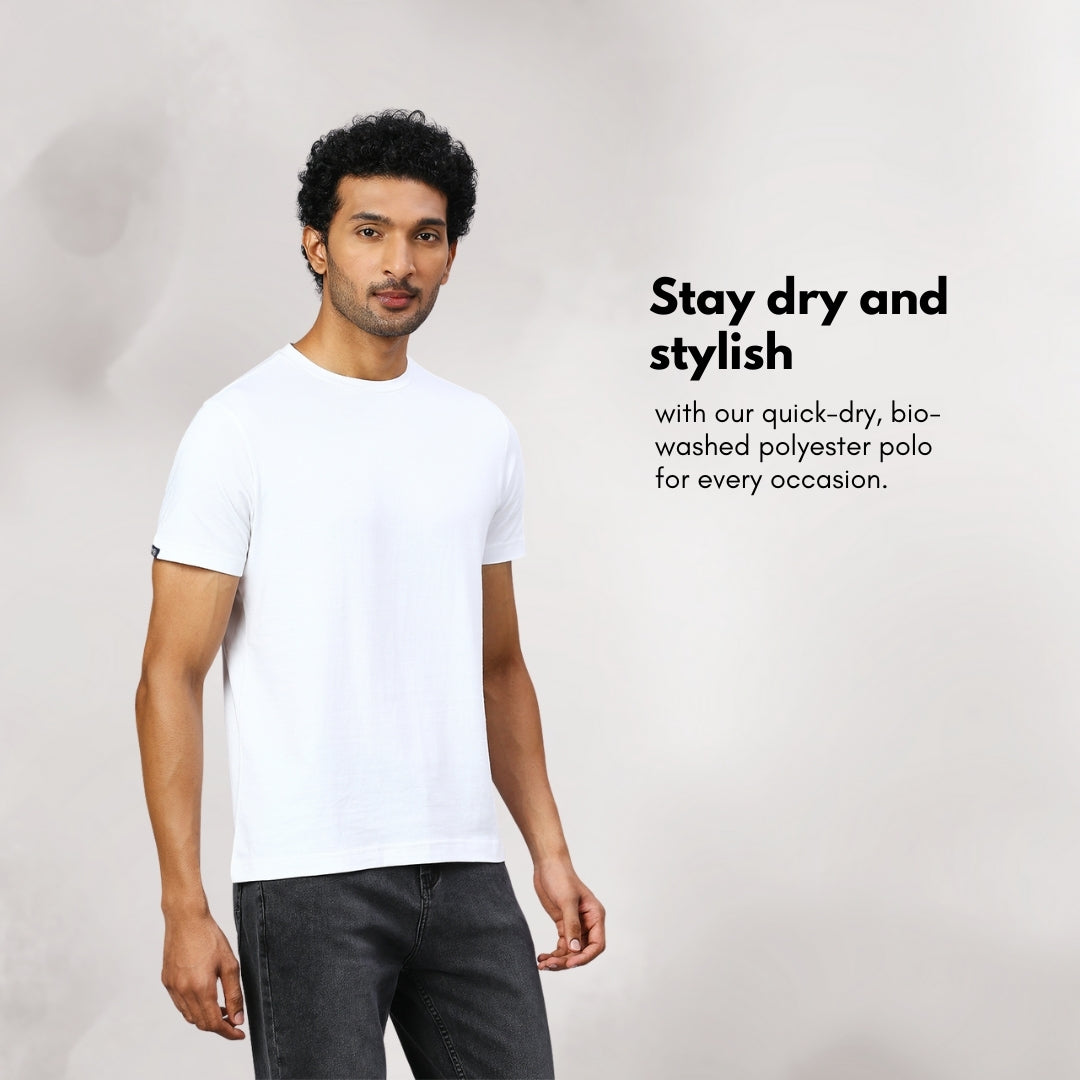 playR Men Solid Basico Tshirt