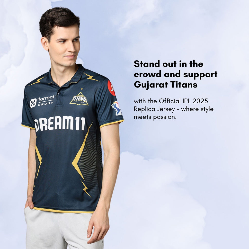 Gujarat Titans Official Replica Jersey IPL 2025 Adult Half Sleeve