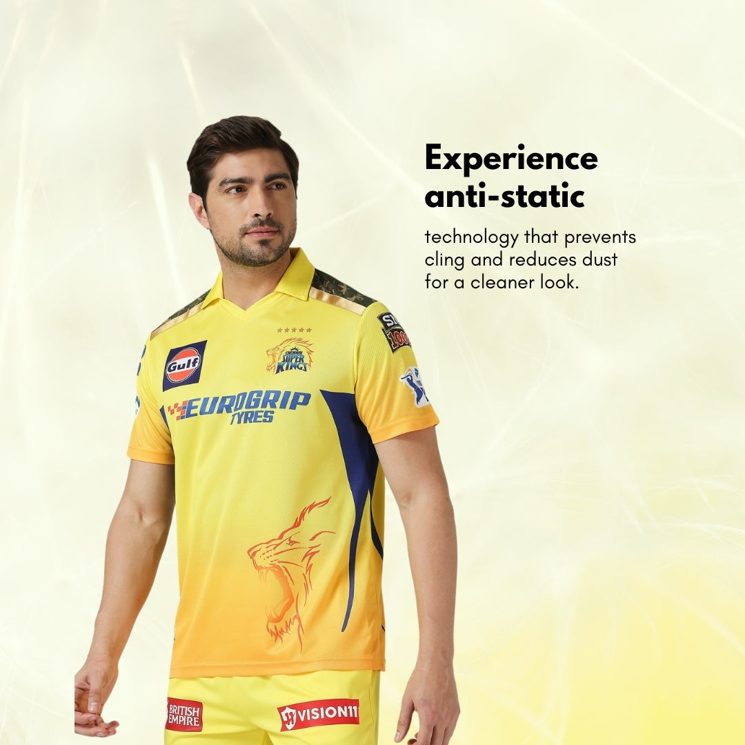 CSK Fan Jersey 2024 - Plain (Half Sleeve)