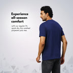 playR Men Solid Basico Tshirt