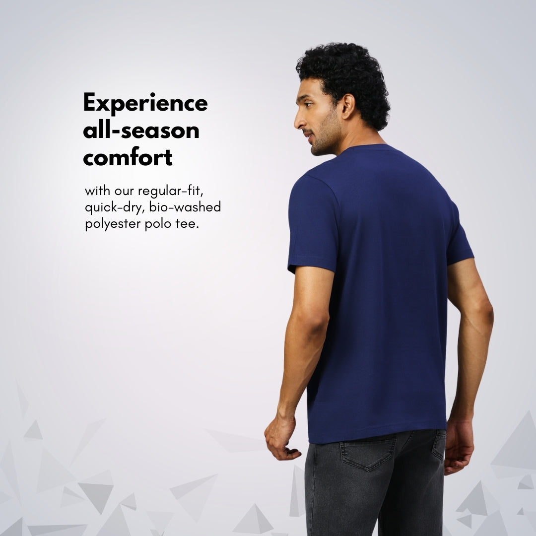 playR Men Solid Basico Tshirt