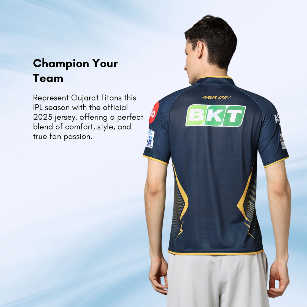 Gujarat Titans Official Match Edition Jersey IPL 2025 Adult Half Sleeve