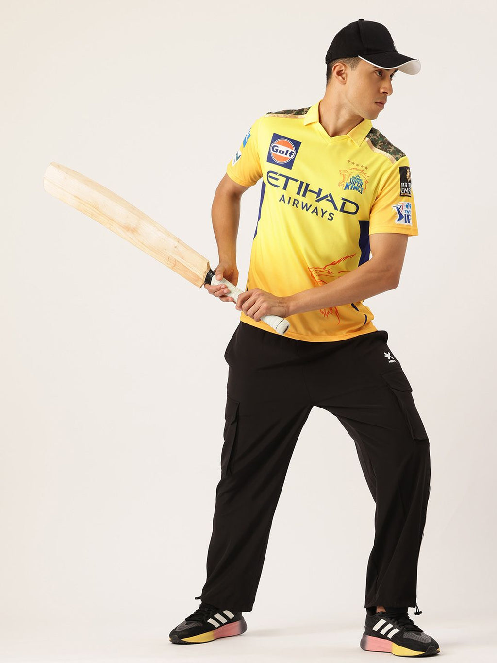 Chennai Super Kings Authentic Fan Jersey IPL 2025 Adult Dhoni 7 Half Sleeve