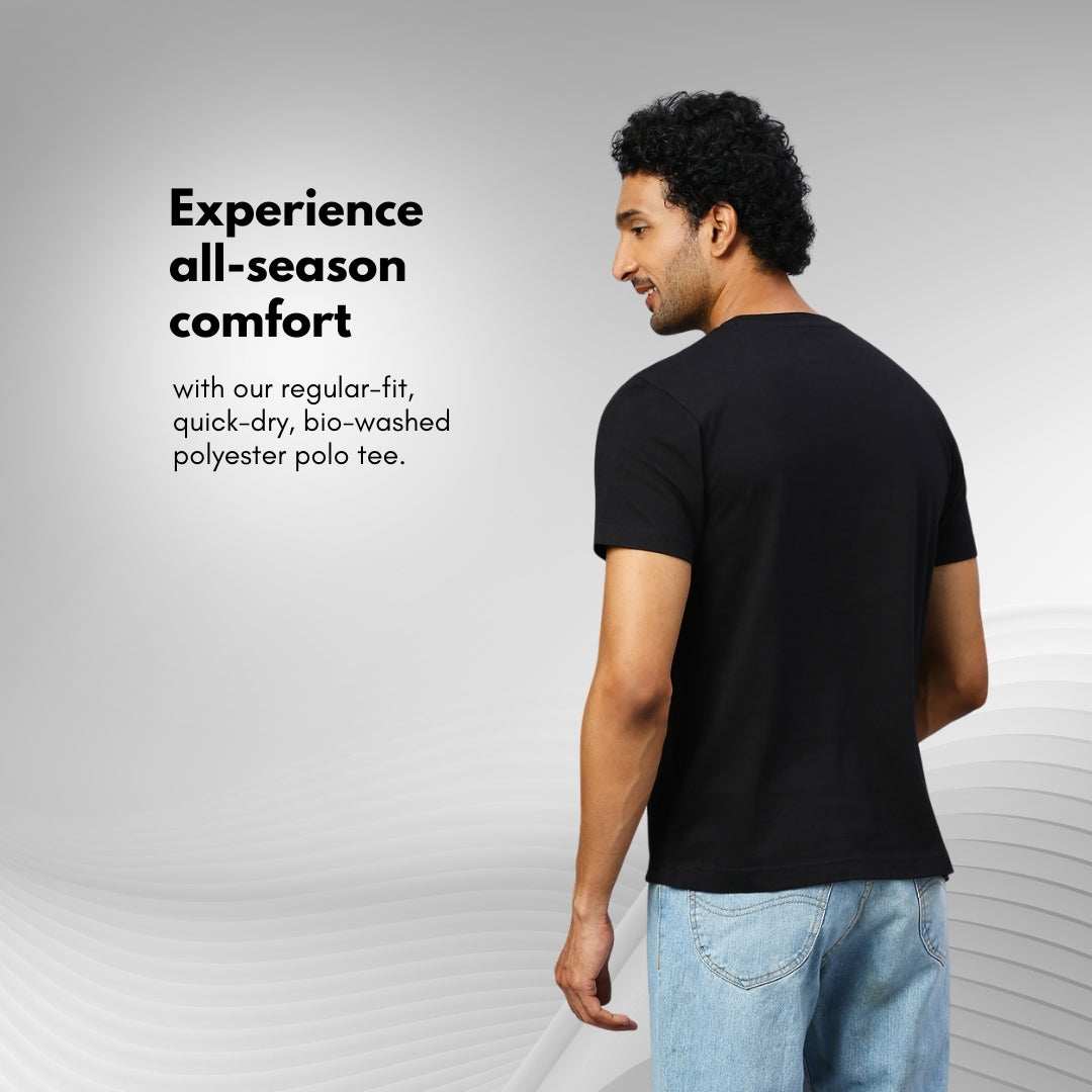 playR Men Solid Basico Tshirt