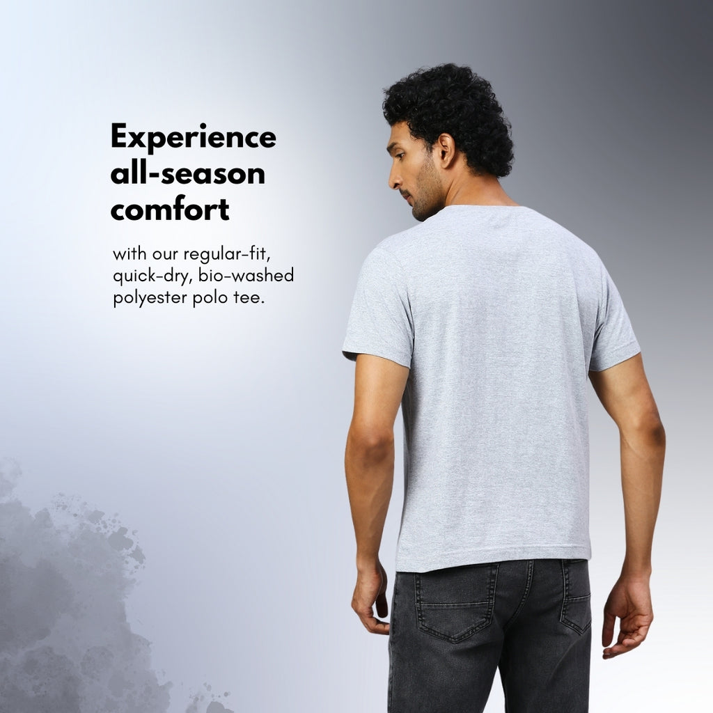 playR Men Solid Basico Tshirt