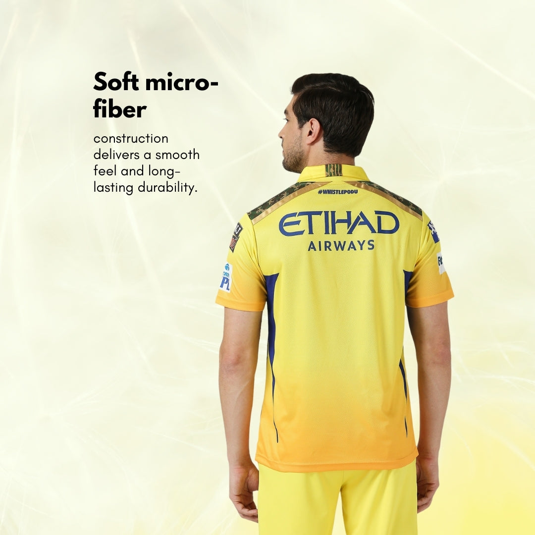 CSK Fan Jersey 2024 - Plain (Half Sleeve)