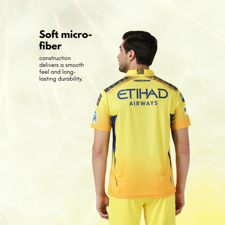 CSK Fan Jersey 2024 - Plain (Half Sleeve)