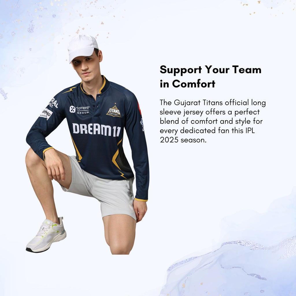 Gujarat Titans Official Match Edition Jersey IPL 2025 Adult Long Sleeve