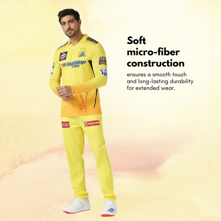 CSK Official Match Jersey 2024 - Dhoni 7 (Full Sleeve)