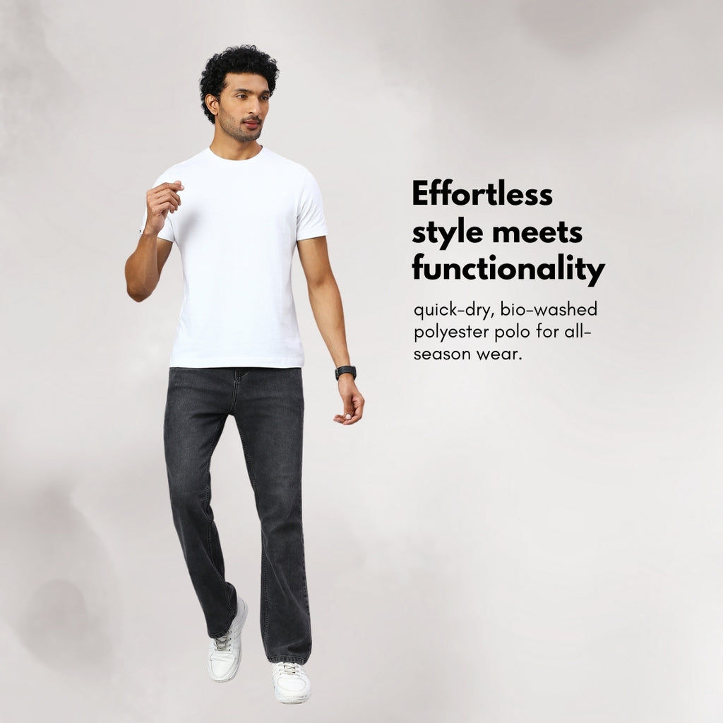 playR Men Solid Basico Tshirt