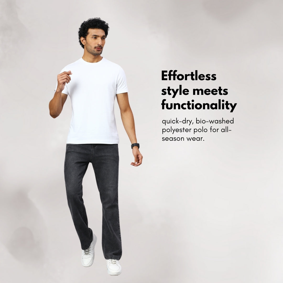 playR Men Solid Basico Tshirt