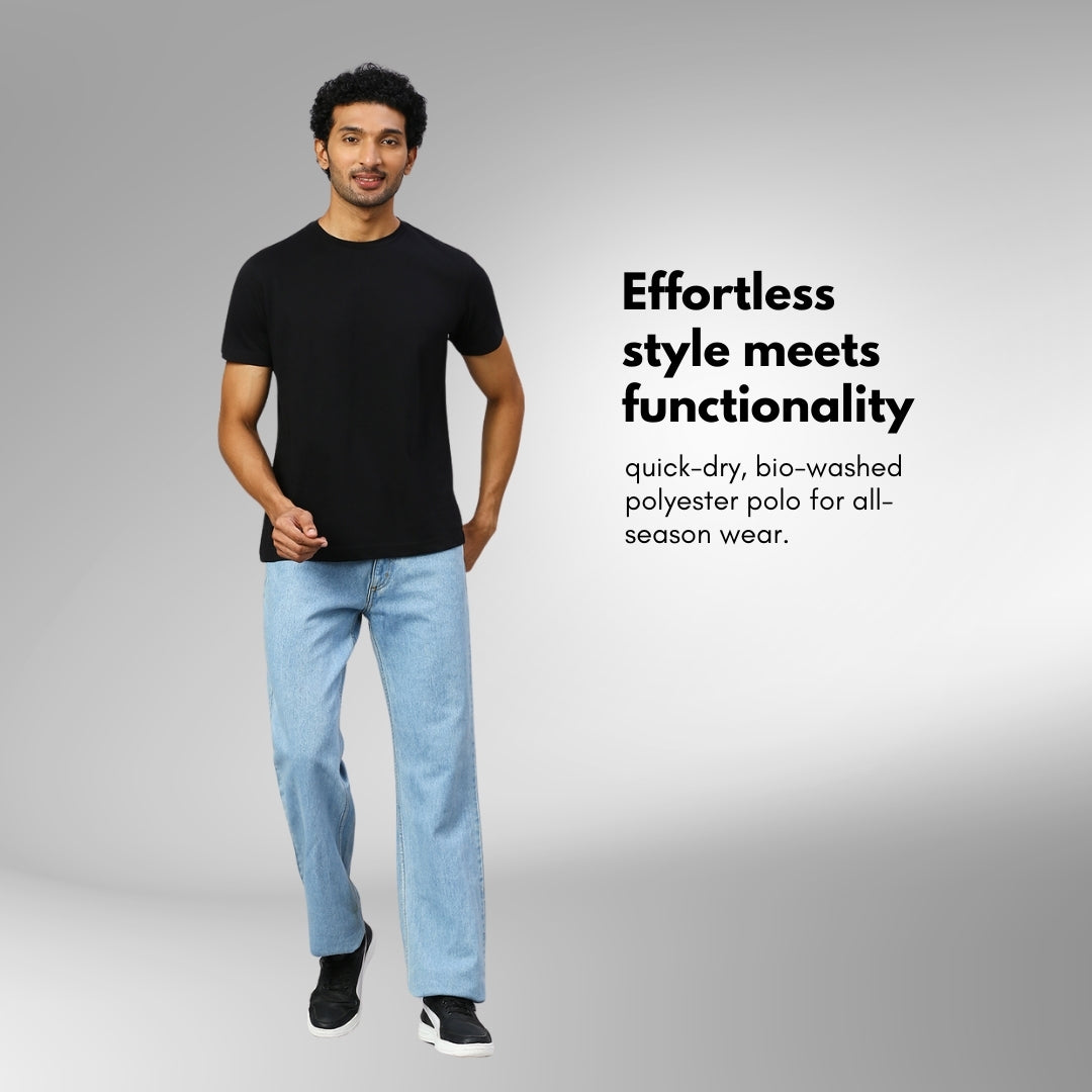 playR Men Solid Basico Tshirt