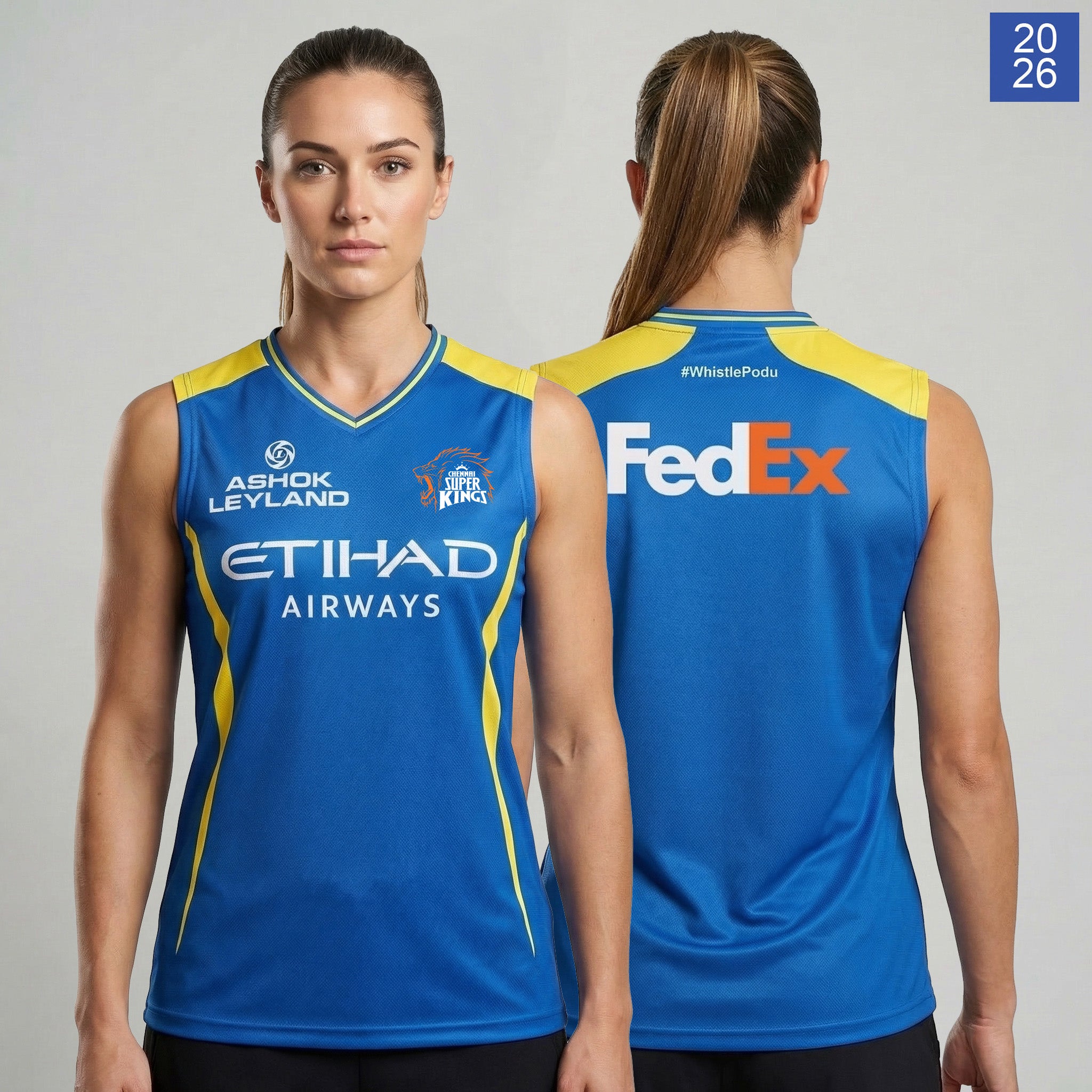 CHENNAI SUPER KINGS AUTHENTIC TRAINING SINGLET IPL 2026 ADULT Secondary image