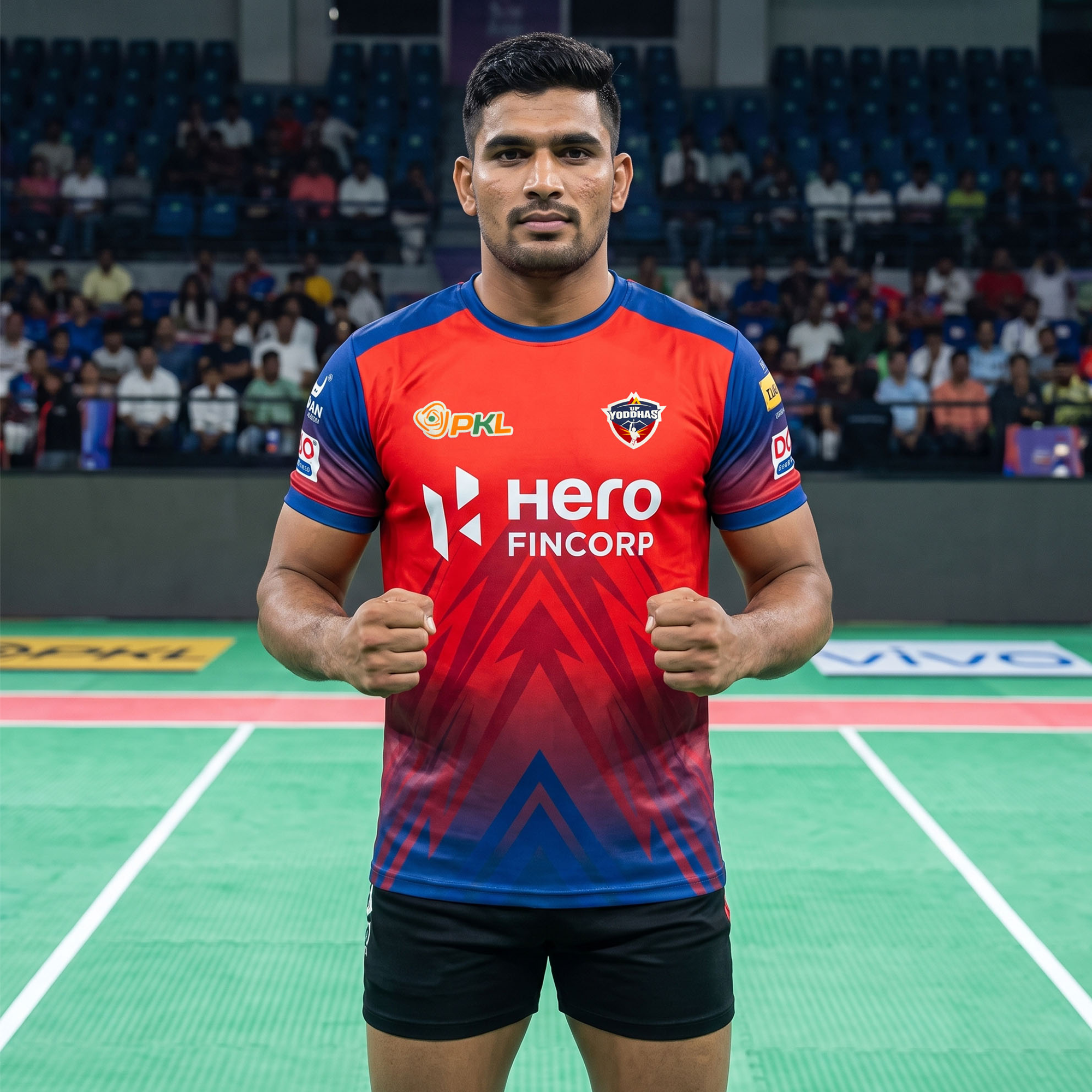 UP Yoddhas Fan Jersey PKL 2025 Adult Half Sleeve