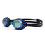 Adult Swimming Silicone PolyCarbonate Electroplated Goggles Professional UV Protection Anti Fog — Blue Black