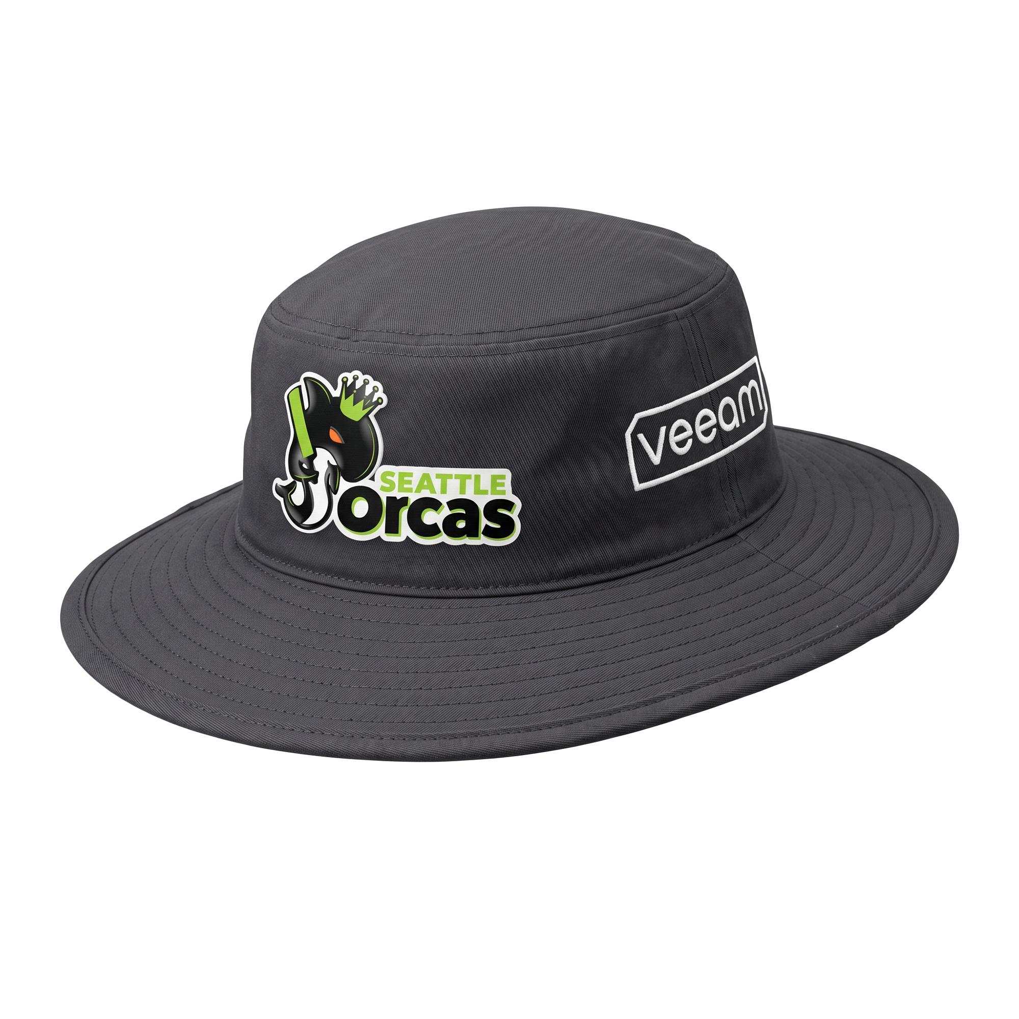 Seattle Orcas Match Hat in Grey - front view - playR x MLC 2026