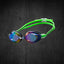 Adult Swimming Silicone PolyCarbonate Electroplated Goggles Professional UV Protection Anti Fog — Blue Green