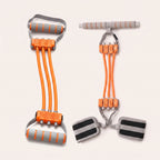 playR Pedal Tummy Trimmer & Chest Upper Body Resistance Band Combo Orange