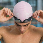 Kids Swimming Silicone Cap Wave Essentials — Pink
