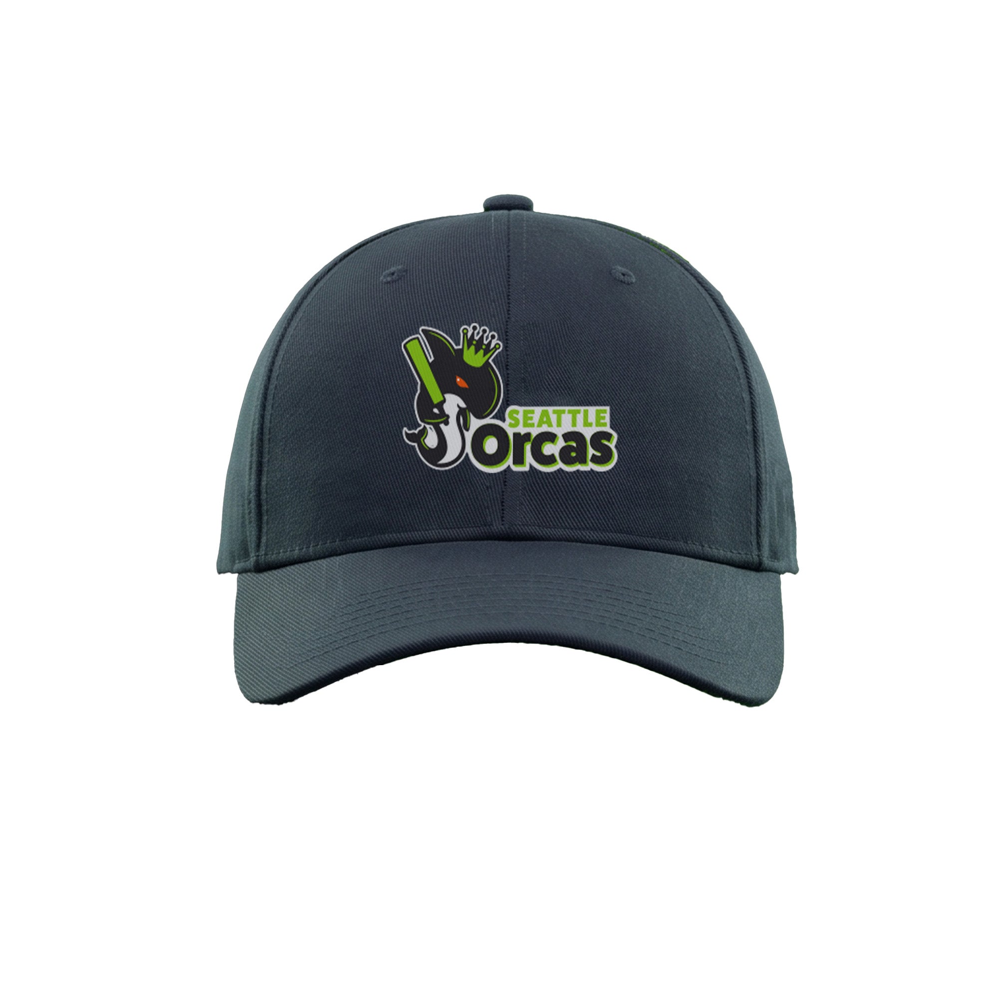 Seattle Orcas Match Cap in Grey - front view - playR x MLC 2026