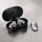 Adult Swimming Ear Plugs And Nose Clip Set Silicone — Grey