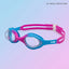 Kids Swimming Silicone Polycarbonate Goggles Essentials UV Protection Anti Fog — Pink Blue
