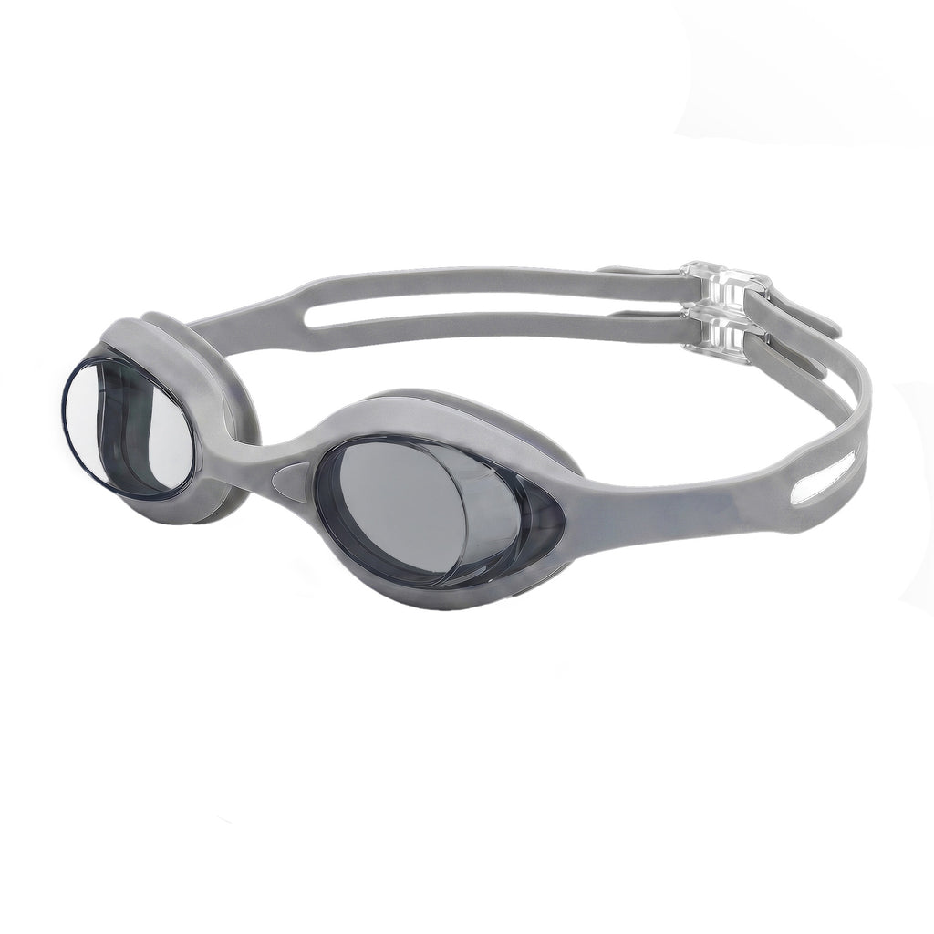Kids Swimming Silicone Polycarbonate Goggles Essentials UV Protection Anti Fog — Lt. Grey