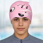 Kids Swimming Silicone Cap Fish Essentials — Pink